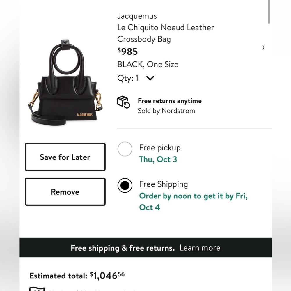Jacquemus Le Chiquito Noeud Leather Crossbody - Picture 8 of 15